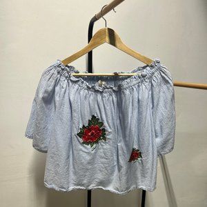 Off The Shoulder Babydoll Top